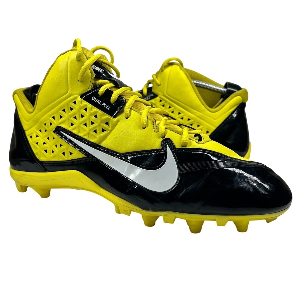 Nike Alpha Strike 3/4 TD Football‎ Cleats Men's 14 Bumble Bee Black Yellow